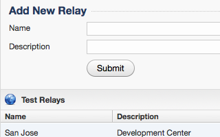 Settings relays